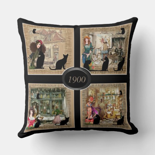 Anton Pieck  Art om u te personaliseren Kussen (Achterkant)