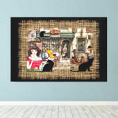 Anton Pieck - Chemicaliënshop Canvas Afdruk (Insitu (Houten vloer))