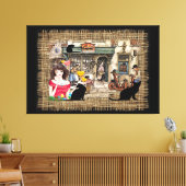 Anton Pieck - Chemicaliënshop Canvas Afdruk (Insitu (Woonkamer))