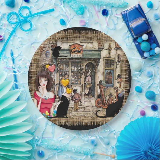 Anton Pieck - Chemicaliënshop Papieren Bordje (Feest)