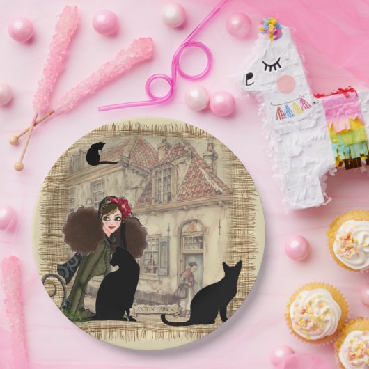 Anton Pieck - Dutch Homes Papieren Bordje (Feest)