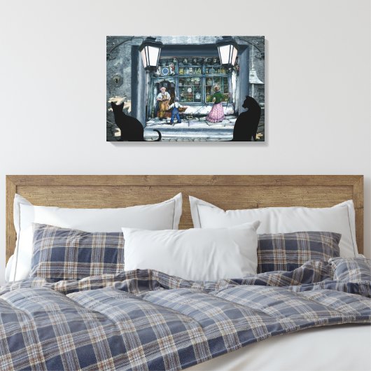 Anton Pieck geïntegreerde reproductie Canvas Afdruk (Insitu (Slaapkamer))