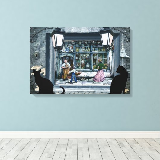 Anton Pieck geïntegreerde reproductie Canvas Afdruk (Insitu (Houten vloer))