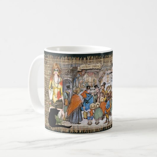 Anton Pieck met Kerstmis Koffiemok (Voorkant links)
