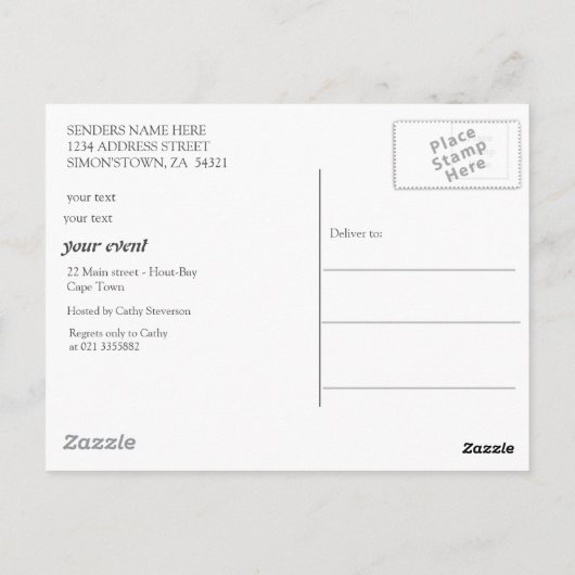 Anton Pieck Postcart Briefkaart (Achterkant)