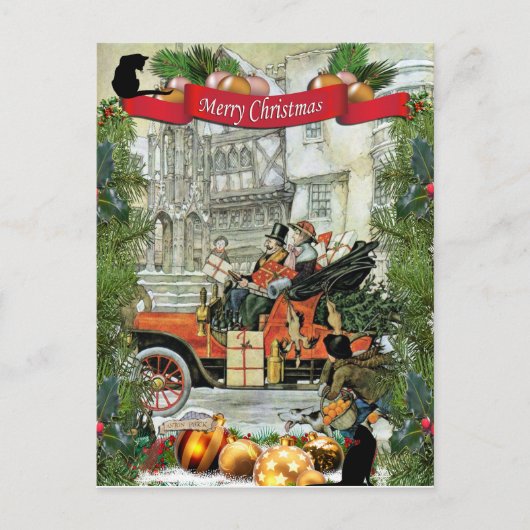 Anton Pieck "rijke winkels" Briefkaart (Voorkant)