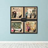 Anton Pieck Vintage Kunst om te personaliseren Canvas Afdruk (Insitu (Houten vloer))