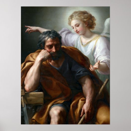 Anton Raphael brengt de droom van Sint-Joseph Poster (Voorkant)
