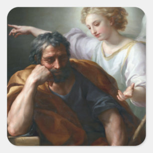 Anton Raphael haalt de droom van Sint Joseph Vierkante Sticker