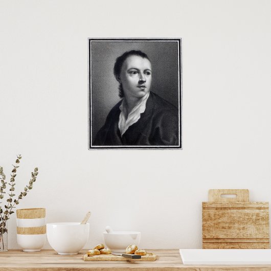 Anton Raphael Mengs, gegraveerd door Nicolaus Mosm Poster (Keuken)