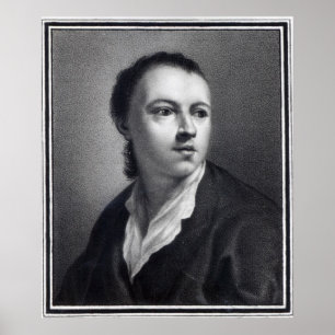 Anton Raphael Mengs, gegraveerd door Nicolaus Mosm Poster