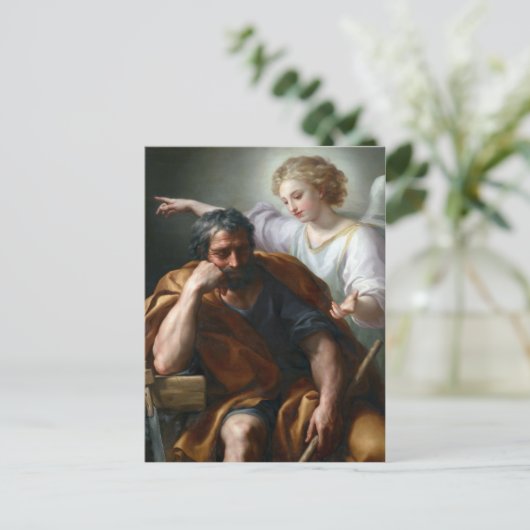 Anton Raphael Mengs The Dream of St. Joseph Briefkaart (Staand voorkant)