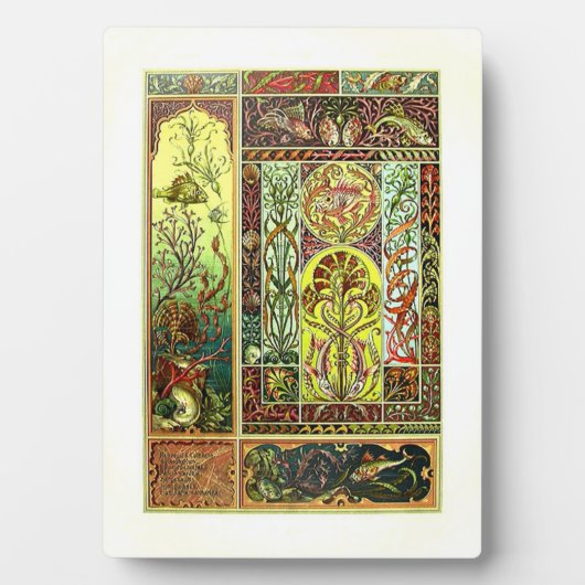 Anton Seder Sealife plaque met easel Fotoplaat (voorkant)