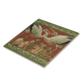 Anton Seder's Tender Storks Art Nouveau Wall Tegeltje (Zijkant)