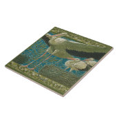 Anton Seder's Tender Storks Art Nouveau Wall Tegeltje (Zijkant)