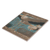 Anton Seder's Tender Storks Art Nouveau Wall Tegeltje (Zijkant)