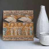 Anton Seder's Tender Storks Art Nouveau Wall Tegeltje