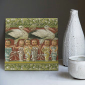 Anton Seder's Tender Storks Art Nouveau Wall Tegeltje