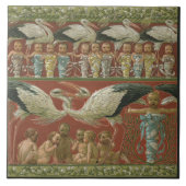 Anton Seder's Tender Storks Art Nouveau Wall Tegeltje (Voorkant)