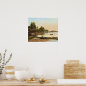 Anton Thorenfeld - Landschap in Svendborg Sund Poster (Keuken)