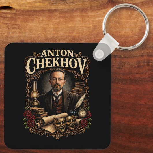 Anton Tsjechov Sleutelhanger (Achterkant)