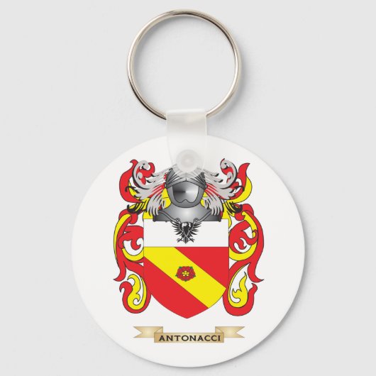 Antonacci Coat of Arms (Familiecrest) Sleutelhanger (Voorkant)