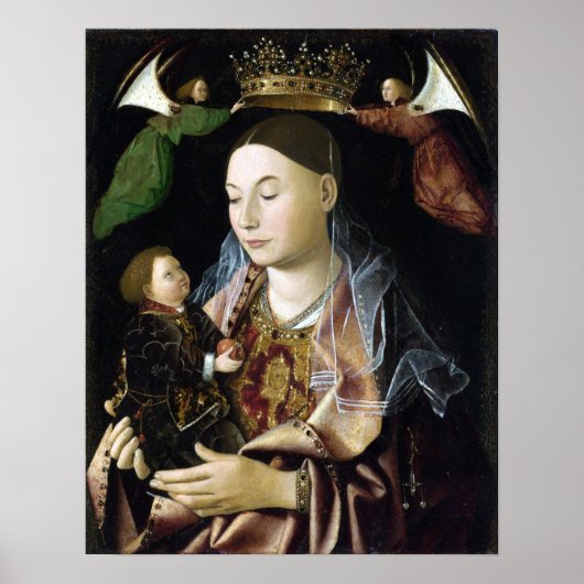 Antonello da Messina Madonna Salting Poster (Voorkant)
