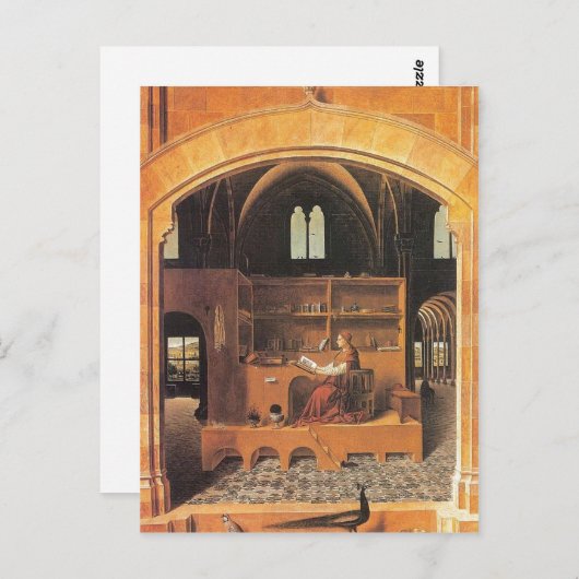 Antonello da Messina - St Jerome in zijn studie (1 Briefkaart (Voorkant / Achterkant)