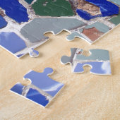 Antoni Gaudi Blauwe Mozaïeken Legpuzzel (Zijkant)