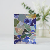 Antoni Gaudi Blue Mosaics Briefkaart (Staand voorkant)
