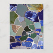 Antoni Gaudi Blue Mosaics Briefkaart (Voorkant)