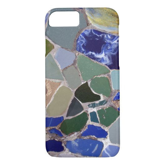 Antoni Gaudi Blue Mosaics Case-Mate iPhone Case (Achterkant)