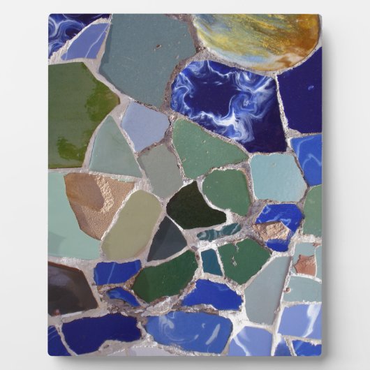 Antoni Gaudi Blue Mosaics Fotoplaat (Voorkant)