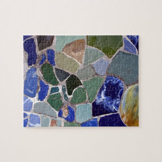 Antoni Gaudi Blue Mosaics Legpuzzel (Horizontaal)