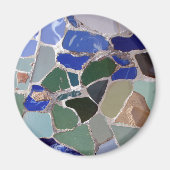 Antoni Gaudi Blue Mosaics Magneet (Voorkant)