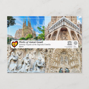 Antoni Gaudí - Sagrada Família - Geboorte gevel Briefkaart
