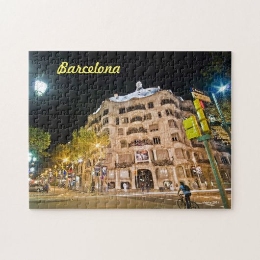Antoni Gaudi's La Pedrera in Barcelona, Spain Legpuzzel (Horizontaal)