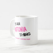 Antonia dat je niet zou begrijpen koffiemok (Voorkant links)