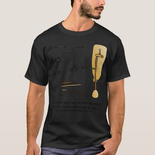 Antonie Van Leeuwenhoek Micros T-shirt (Voorkant)
