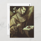 Antonie van Padua door het Briefkaart El Greco (Voorkant / Achterkant)