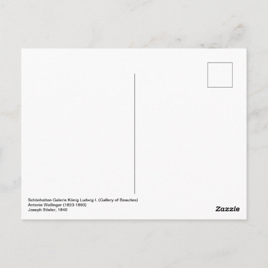 Antonie Wallinger Briefkaart (Achterkant)