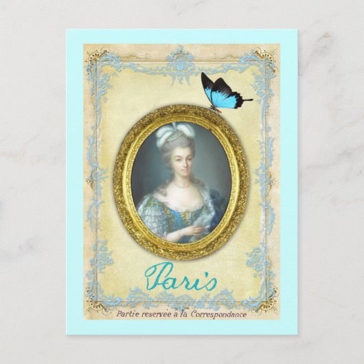 Antoniette et Paris Briefkaart (Voorkant)