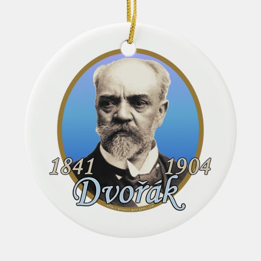 Antonin Dvorak Keramisch Ornament (Voorkant)