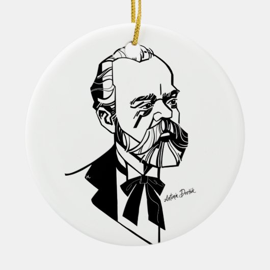 Antonín Dvořák Keramisch Ornament (Voorkant)