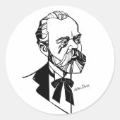 Antonín Dvořák Ronde Sticker (Voorkant)