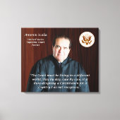 Antonin Scalia Quote - Een andere wereld Canvas Afdruk (Voorkant)
