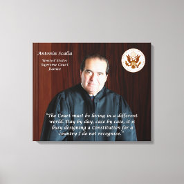 Antonin Scalia Quote - Een andere wereld Canvas Afdruk