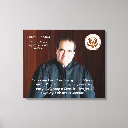 Antonin Scalia Quote - Een andere wereld Canvas Afdruk (Voorkant)