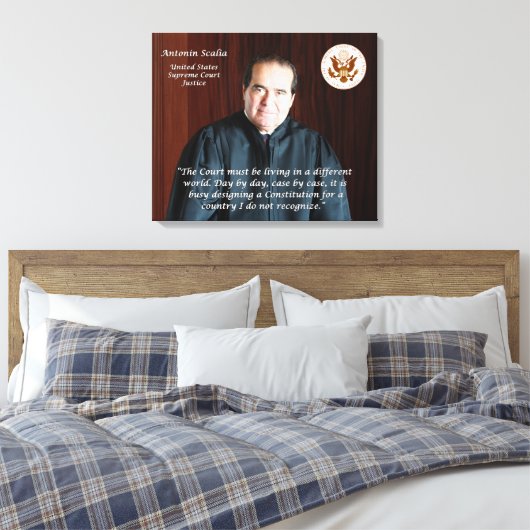 Antonin Scalia Quote - Een andere wereld Canvas Afdruk (Insitu (Slaapkamer))