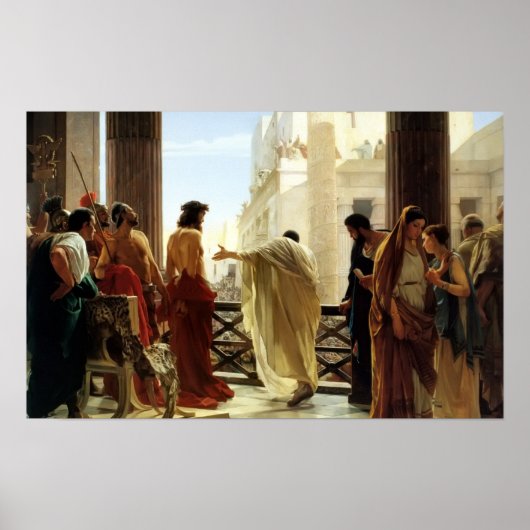 Antonio Ciseri - Ecce Homo Poster (Voorkant)